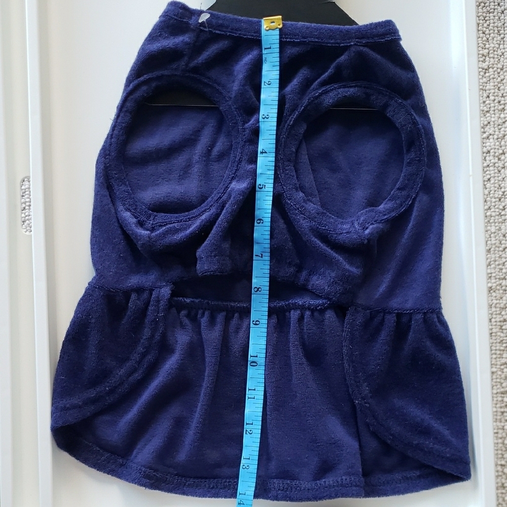 Juicy Couture Navy Pet Dress with Rhinestone Logo - Picture 7 of 10